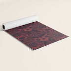 Gothic Halloween Damask - Red black and white  Yoga Mat Gallery Image 2