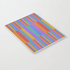 Mixed Stripes Pattern II Primary Rainbow Notebook Gallery Image 3