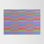 Mixed Stripes Pattern II Primary Rainbow Rug Gallery Image 2