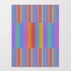 Mixed Stripes Pattern II Primary Rainbow Notebook Gallery Image 4