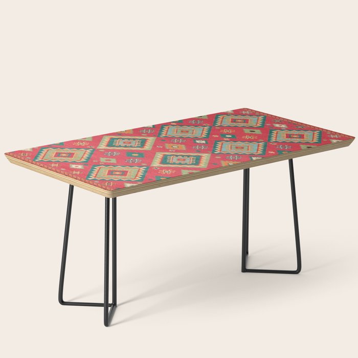 Moroccan Berber Kilim Pattern Coffee Table Gallery Image 1