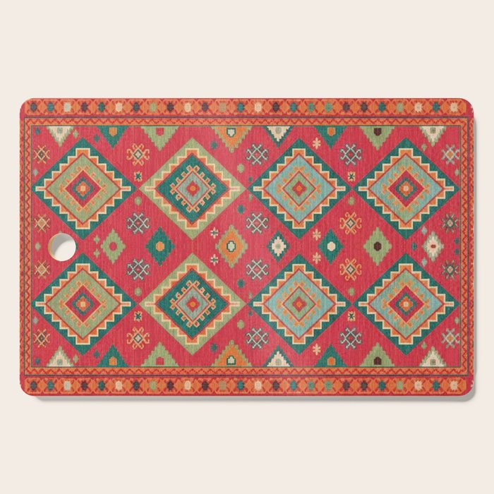 Moroccan Berber Kilim Pattern Cutting Board Gallery Image 1