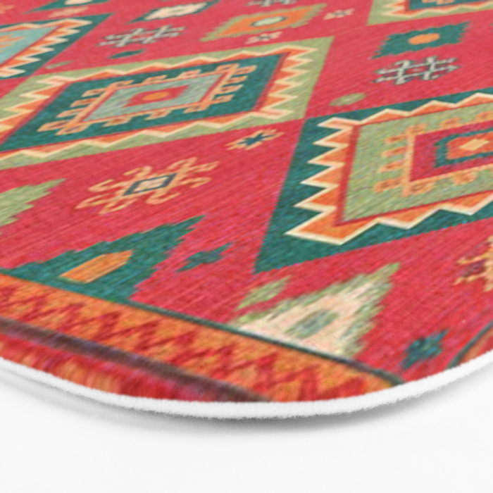 Moroccan Berber Kilim Pattern Bath Mat Gallery Image 3