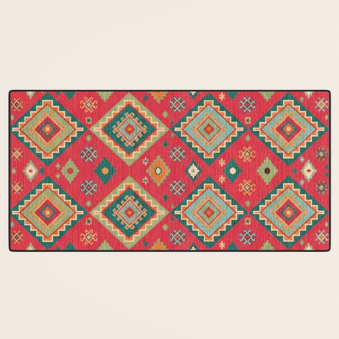 Moroccan Berber Kilim Pattern Desk Mat Gallery Image 3