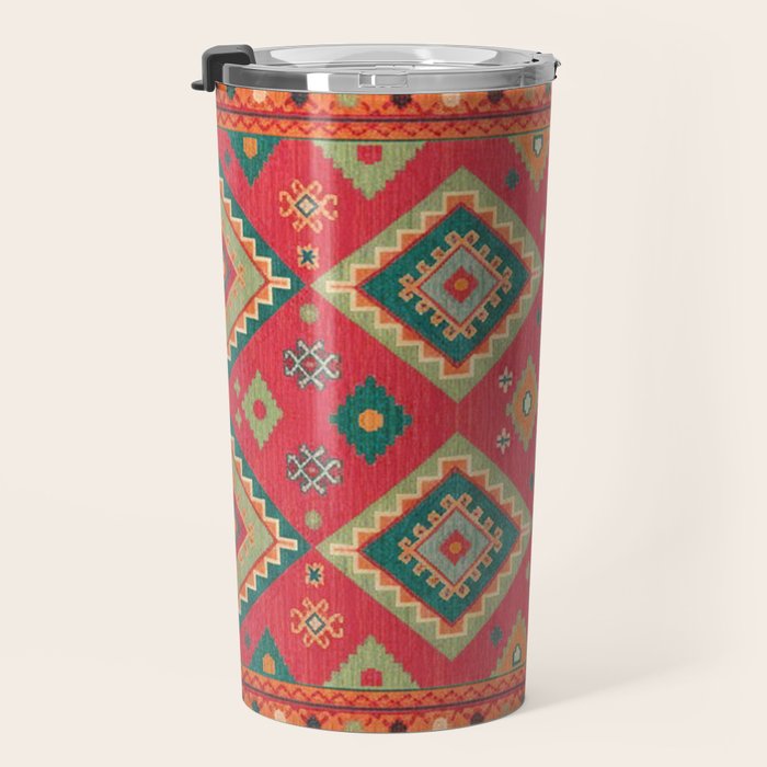 Moroccan Berber Kilim Pattern Travel Mug Gallery Image 3