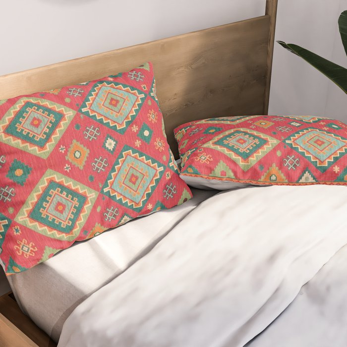 Moroccan Berber Kilim Pattern Pillow Sham Gallery Image 2