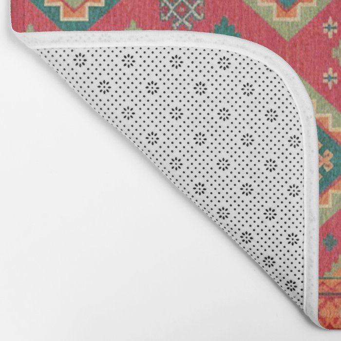 Moroccan Berber Kilim Pattern Bath Mat Gallery Image 2
