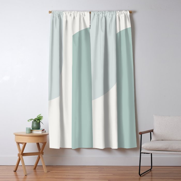 Modern Minimal Arch Abstract XXXV Window Curtain Gallery Image 5