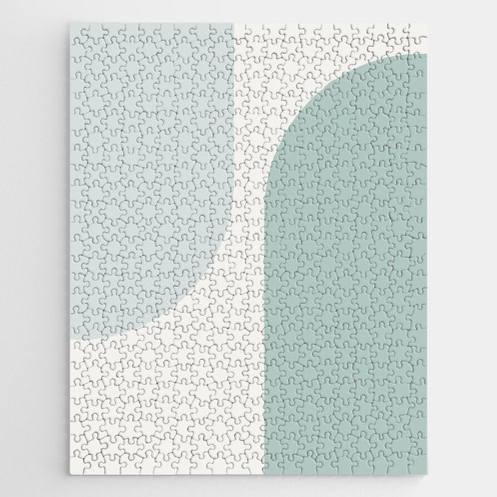 Modern Minimal Arch Abstract XXXV Jigsaw Puzzle Gallery Image 1
