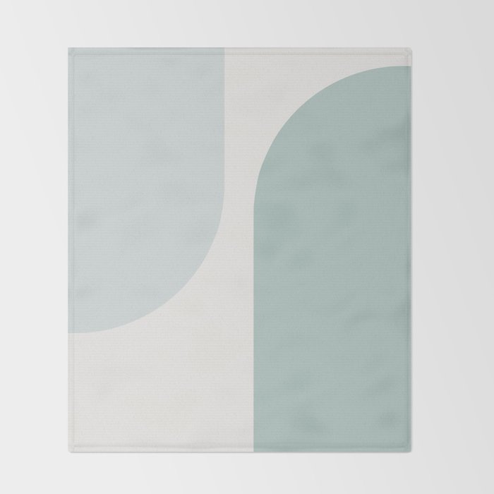Modern Minimal Arch Abstract XXXV Throw Blanket Gallery Image 2