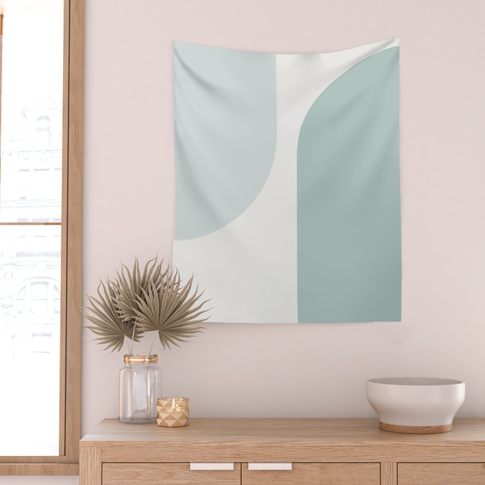 Modern Minimal Arch Abstract XXXV Wall Tapestry Gallery Image 2