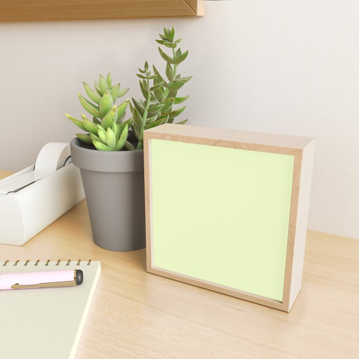 Pistachio Ice Cream Light Green Solid Mini Art Print Gallery Image 2