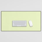 Pistachio Ice Cream Light Green Solid Desk Mat Gallery Image 1