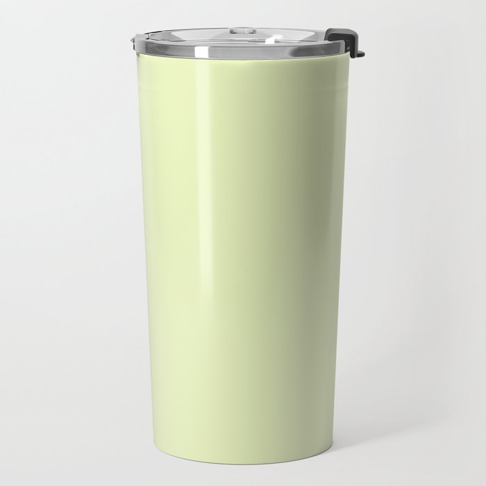 Pistachio Ice Cream Light Green Solid Travel Mug Gallery Image 2