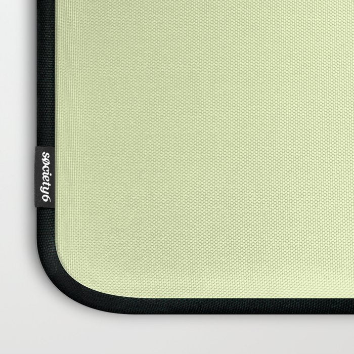 Pistachio Ice Cream Light Green Solid Laptop Sleeve Gallery Image 3