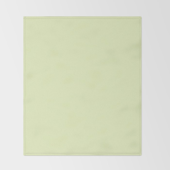 Pistachio Ice Cream Light Green Solid Throw Blanket Gallery Image 2