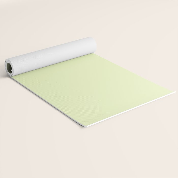 Pistachio Ice Cream Light Green Solid Yoga Mat Gallery Image 2