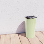 Pistachio Ice Cream Light Green Solid Travel Mug Gallery Image 4