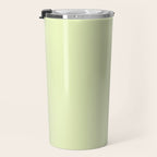 Pistachio Ice Cream Light Green Solid Travel Mug Gallery Image 3