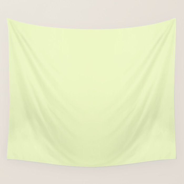 Pistachio Ice Cream Light Green Solid Wall Tapestry Gallery Image 1