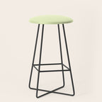 Pistachio Ice Cream Light Green Solid Stool Gallery Image 1