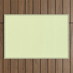 Pistachio Ice Cream Light Green Solid Outdoor Rug Gallery Image 1