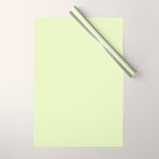 Pistachio Ice Cream Light Green Solid Wrapping Paper Gallery Image 1