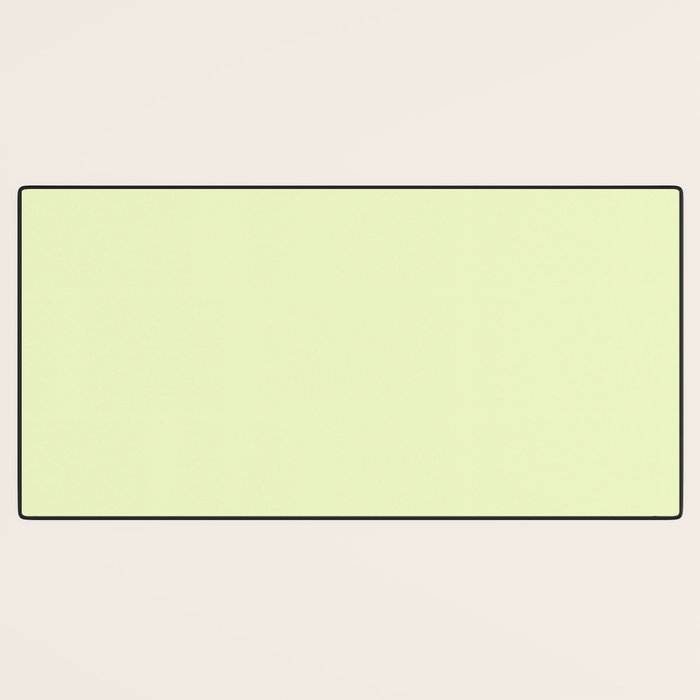 Pistachio Ice Cream Light Green Solid Desk Mat Gallery Image 3