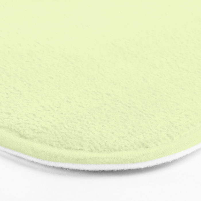 Pistachio Ice Cream Light Green Solid Bath Mat Gallery Image 3