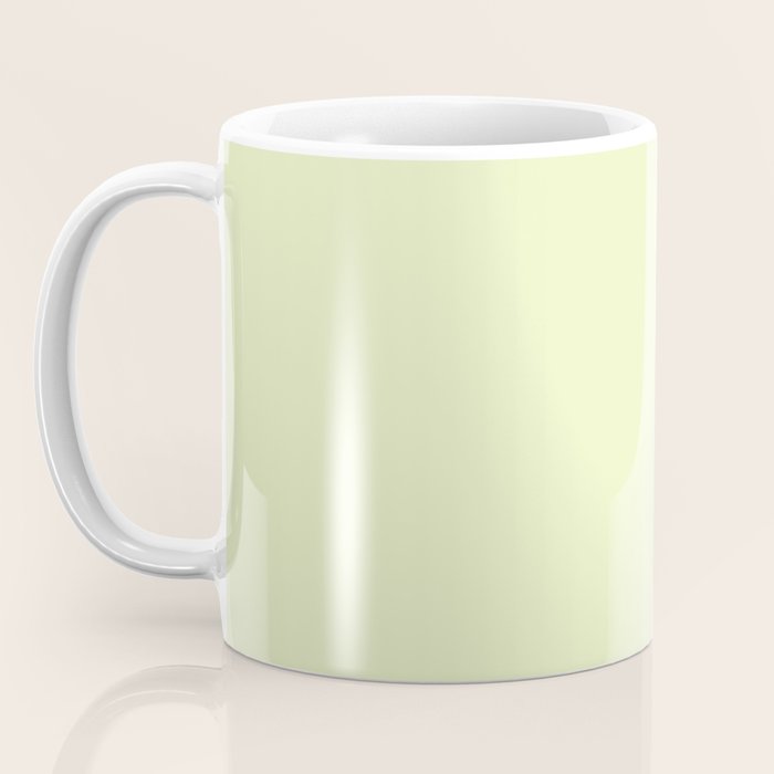Pistachio Ice Cream Light Green Solid Coffee Mug Gallery Image 3