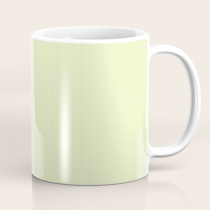 Pistachio Ice Cream Light Green Solid Coffee Mug Gallery Image 1