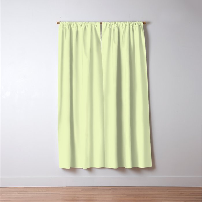 Pistachio Ice Cream Light Green Solid Window Curtain Gallery Image 3