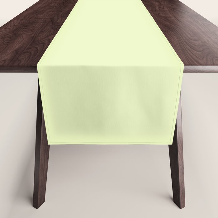 Pistachio Ice Cream Light Green Solid Table Runner Gallery Image 1