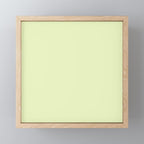 Pistachio Ice Cream Light Green Solid Mini Art Print Gallery Image 1