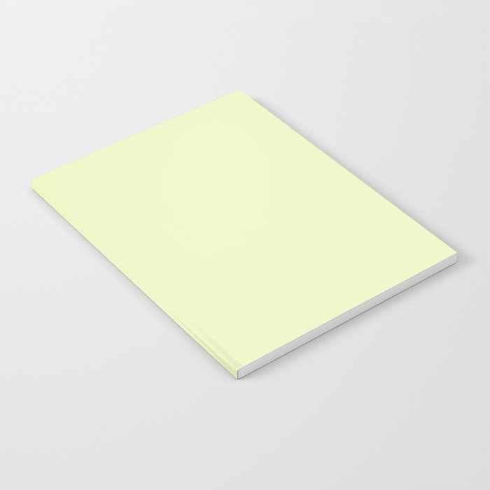 Pistachio Ice Cream Light Green Solid Notebook Gallery Image 2