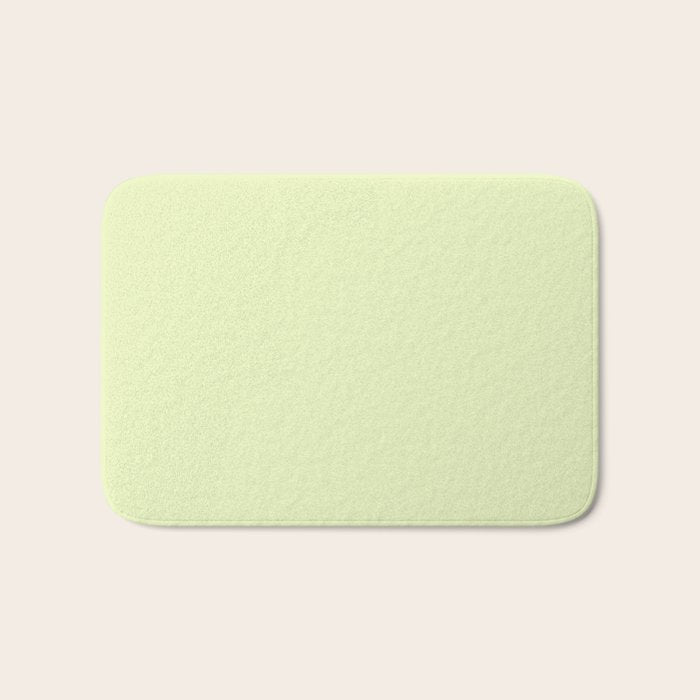 Pistachio Ice Cream Light Green Solid Bath Mat Gallery Image 1