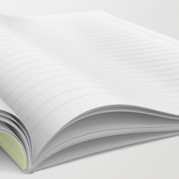 Pistachio Ice Cream Light Green Solid Notebook Gallery Image 2