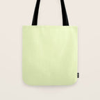 Pistachio Ice Cream Light Green Solid Tote Bag Gallery Image 1