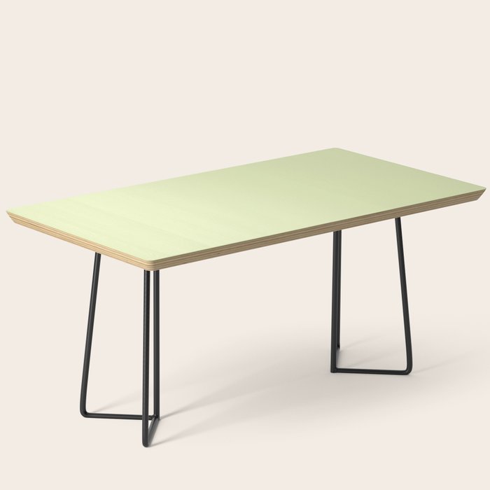 Pistachio Ice Cream Light Green Solid Coffee Table Gallery Image 1