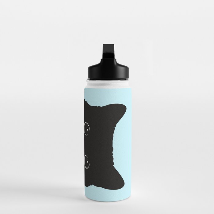Black cat I Water Bottle Gallery Image 3