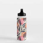 Peaches - pink & midnight  Water Bottle Gallery Image 3
