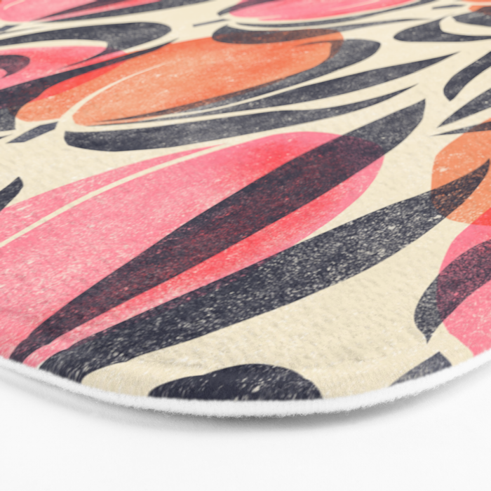 Peaches - pink & midnight  Bath Mat Gallery Image 3