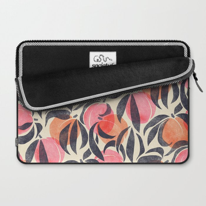 Peaches - pink & midnight  Laptop Sleeve Gallery Image 2