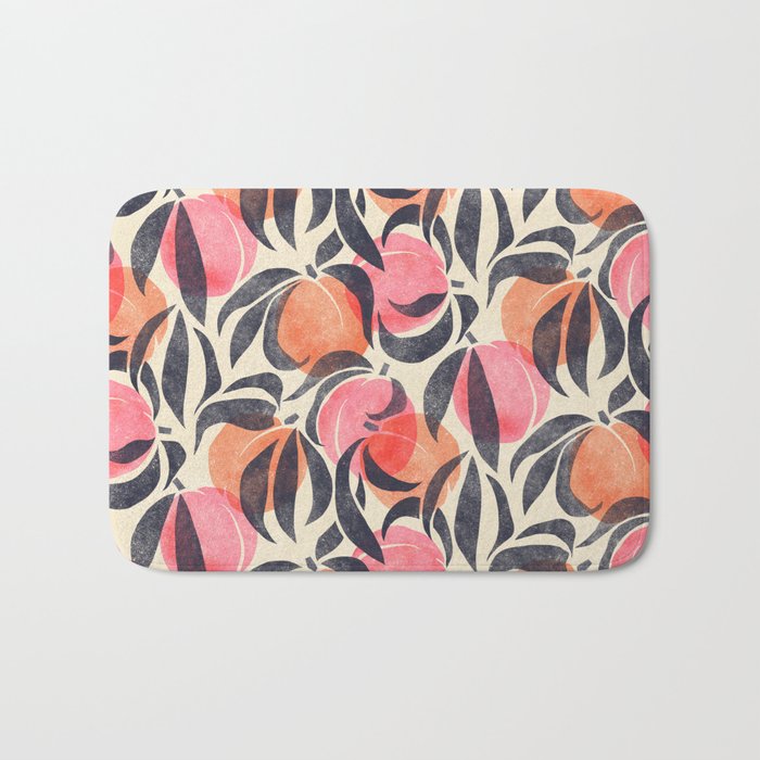 Peaches - pink & midnight  Bath Mat Gallery Image 1