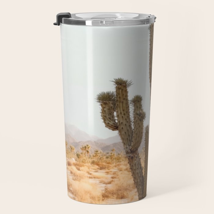 Sunset Cactus - Neutral Desert Wall Art Travel Mug Gallery Image 3