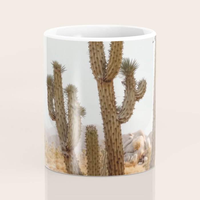 Sunset Cactus - Neutral Desert Wall Art Coffee Mug Gallery Image 4