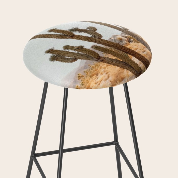 Sunset Cactus - Neutral Desert Wall Art Stool Gallery Image 2