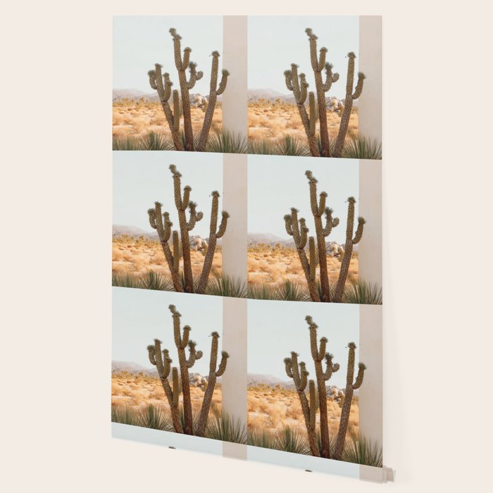 Sunset Cactus - Neutral Desert Wall Art Wallpaper Gallery Image 2