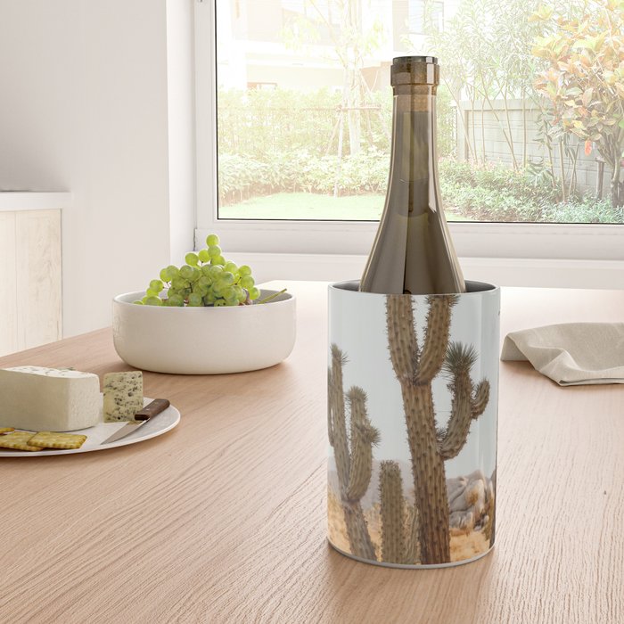 Sunset Cactus - Neutral Desert Wall Art Wine Chiller Gallery Image 4
