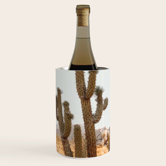 Sunset Cactus - Neutral Desert Wall Art Wine Chiller Gallery Image 1